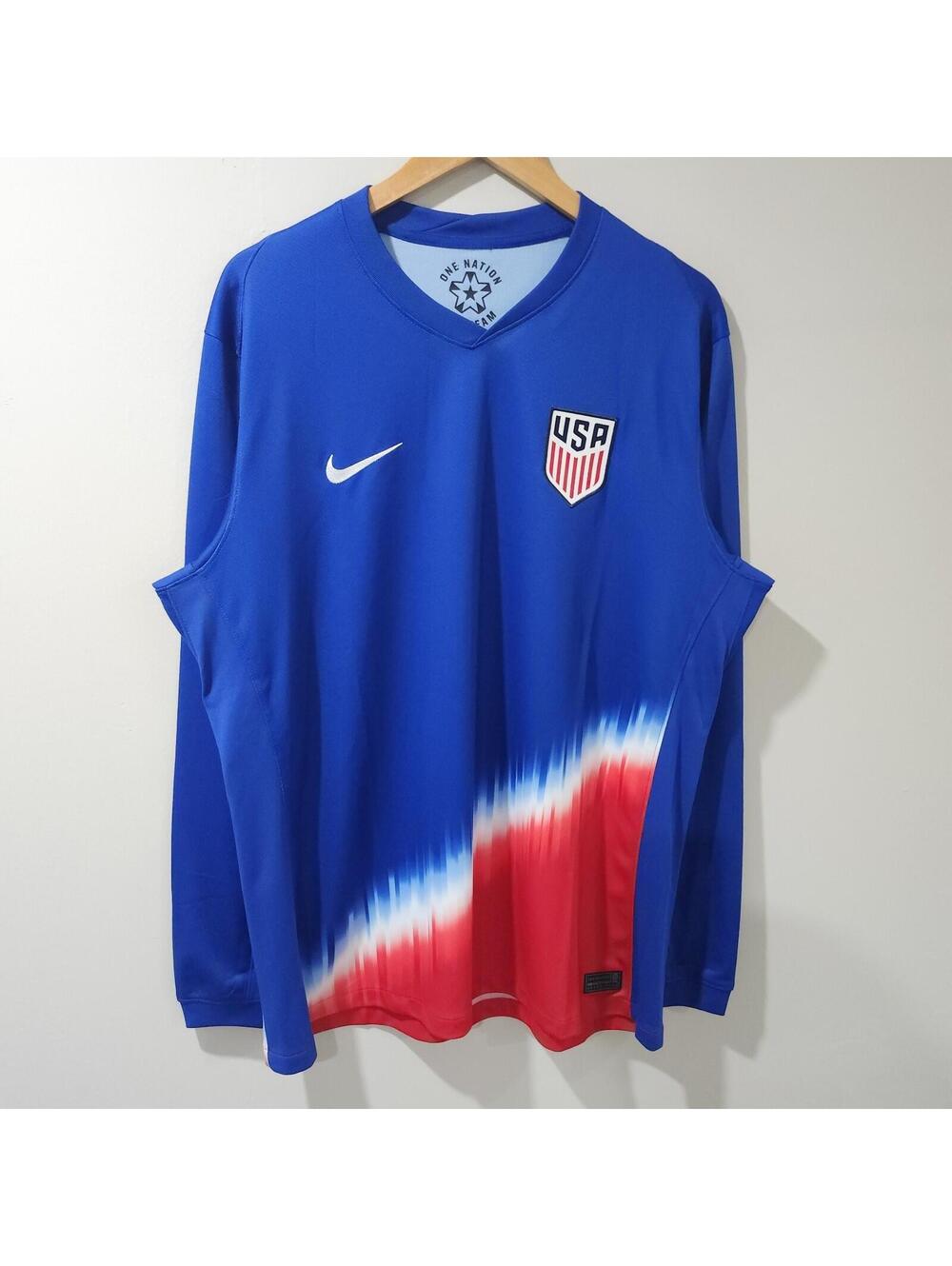 Nike Dri Fit 2024 USA National Team Tie Dye Long Sleeve Goalie Soccer Jersey